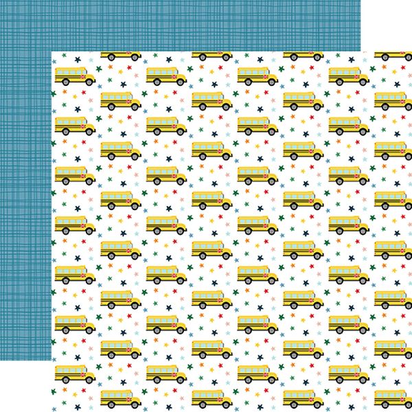 First Day of School  Bus Stop DS Paper (1 Sheet) CHECK