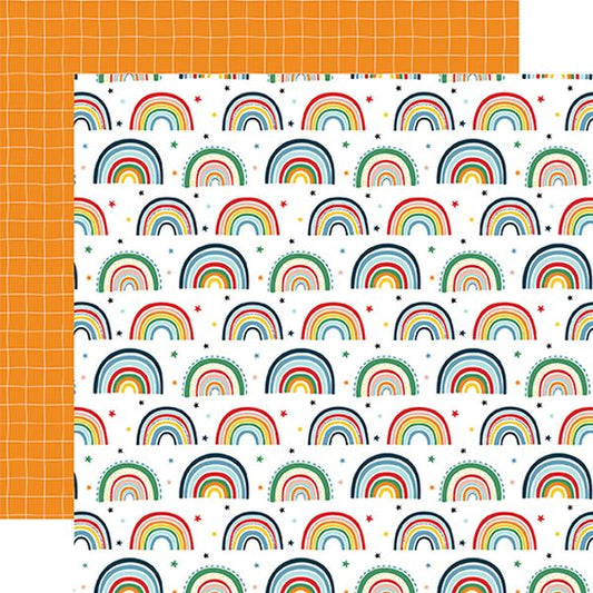 First Day of School Painting Rainbows DS Paper (1 Sheet)