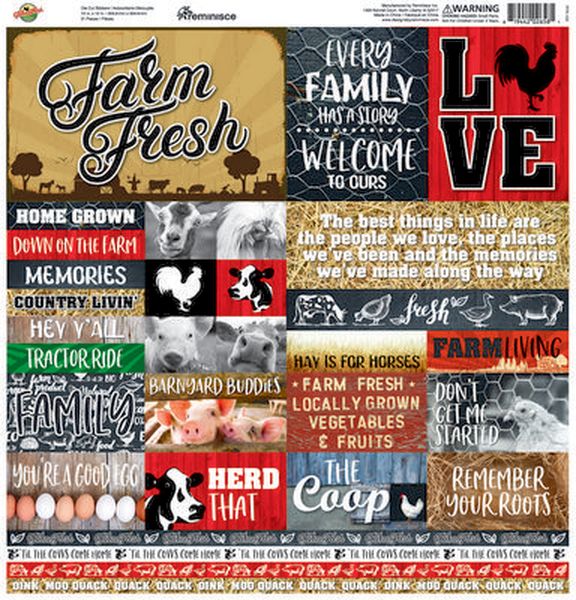 Reminisce Farm Fresh 12x12 Sticker