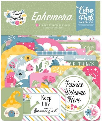 Echo Park Fairy Garden Ephemera
