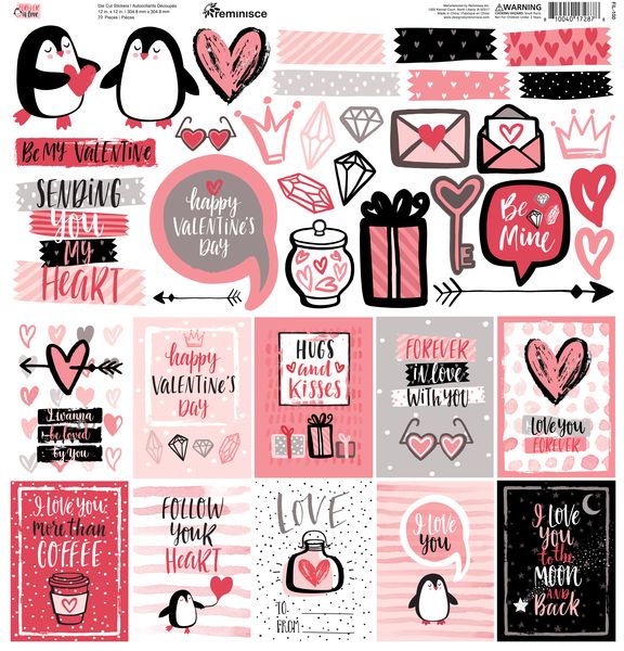Reminisce Forever in Love: 12x12 stickers