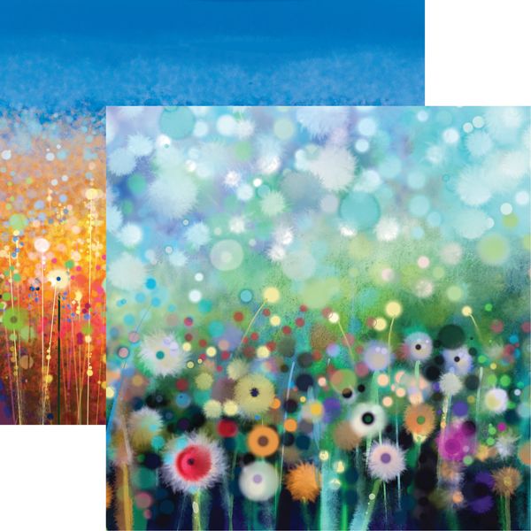 Reminisce Floral Blooms:  Floral Blooms 1 DS Paper (1 Sheet)