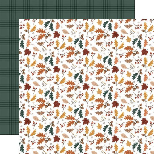 Echo Park Feels Like Fall: Fallen Fall Foliage 12x12 DS Paper (1 Sheet)