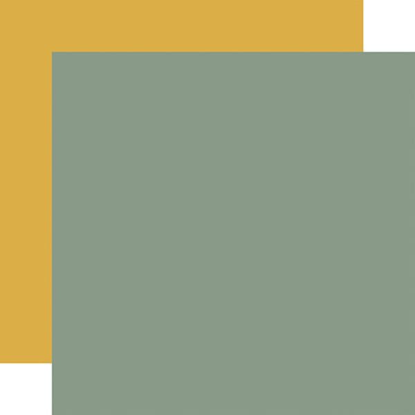 Echo Park Firefly Green / Yellow 12x12 Coordinating Solid DS Paper (1 Sheet)