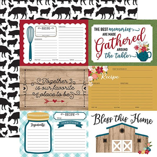 Echo Park Farmer's Market: 4x6 Journaling Cards