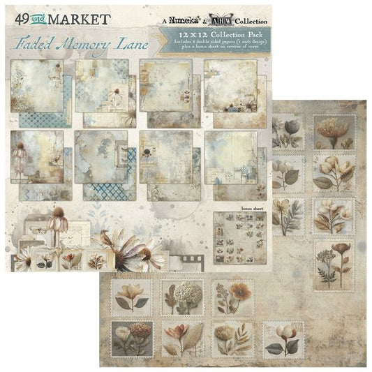 49 and Market Faded Memory Lane 12"X12" Collection Pack