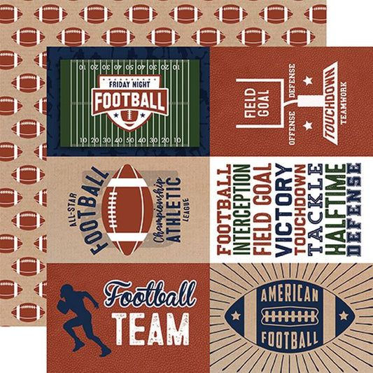 EP Football 4X6 Journaling Cards