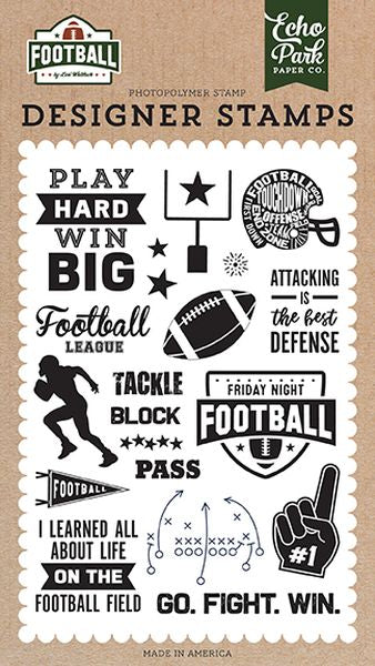 EP Football Tackle Stamp Set