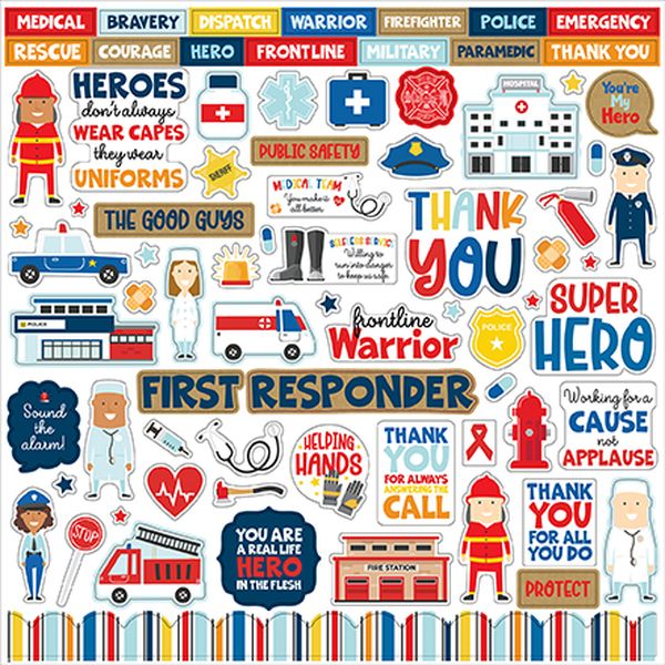 First Responder Element Stickers