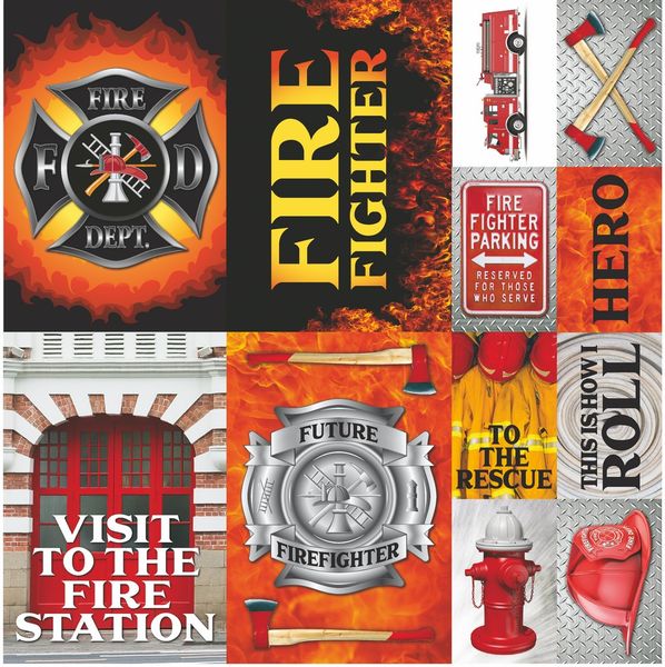 Reminisce Firefighter  Stickers