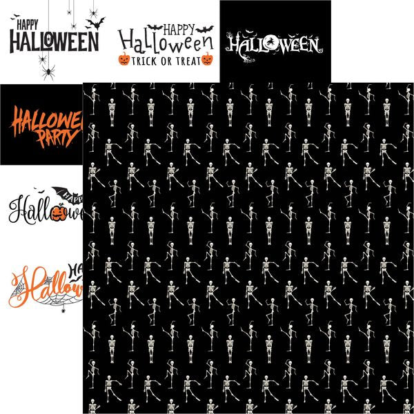 Reminisce Fright Night: Dancing Skeletons DS Paper (1 Sheet)