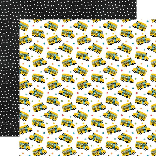 Echo Park Field Trip Load Up The Bus 12x12 DS Patterned Paper (1 Sheet) (1 Sheet)