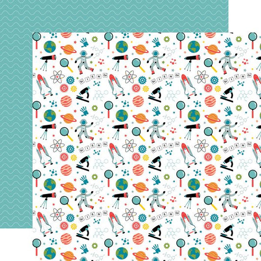 Echo Park Field Trip Science Essentials 12x12 DS Patterned Paper (1 Sheet) (1 Sheet)