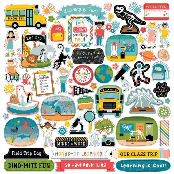 Echo Park Field Trip Element Sticker
