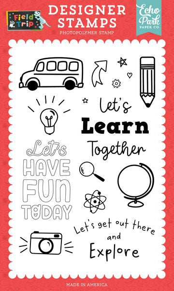 Echo Park Field Trip Learn Together Stamp Set
