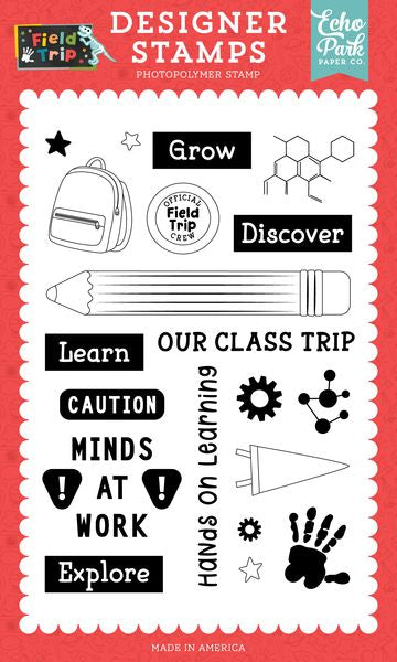 Echo Park Field Trip Minds At Work Stamp Set