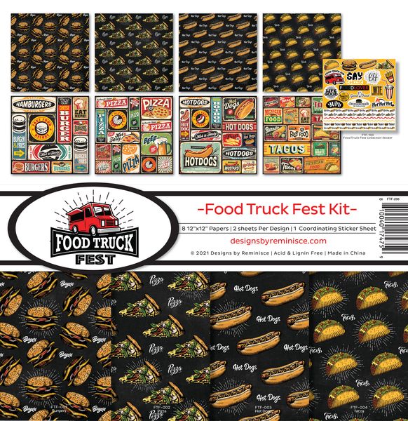Reminisce Food Truck Fest Collection kit