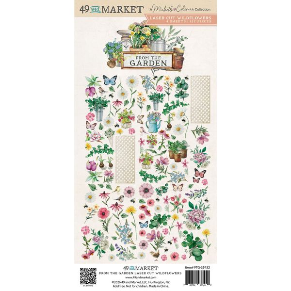49 and Market From the Garden Wildflowers Laser Cut Outs