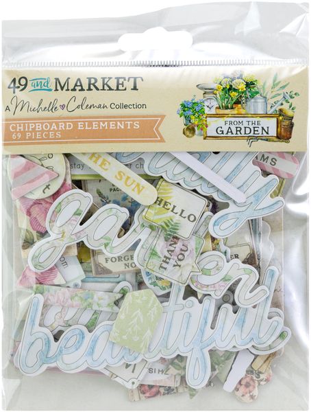 49 and Market From the Garden Chipboard Set