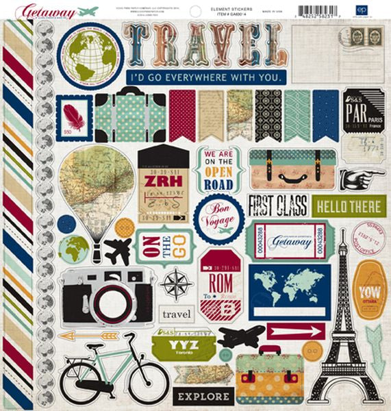 Getaway 12x12 Sticker