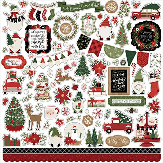 Gnome For Christmas Element Stickers