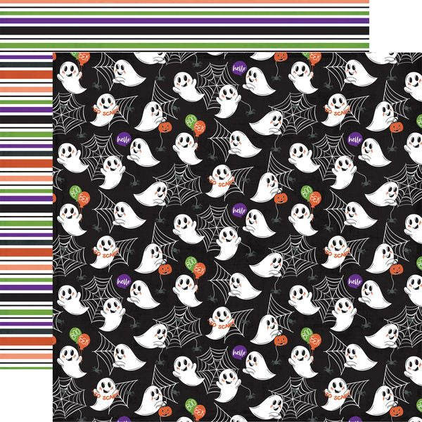 Echo Park Ghosts And Goblins Boo Eek Ghost 12x12 DS DS Patterned Paper (1 Sheet)