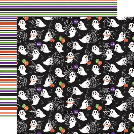 Echo Park Ghosts And Goblins Boo Eek Ghost 12x12 DS DS Patterned Paper (1 Sheet)