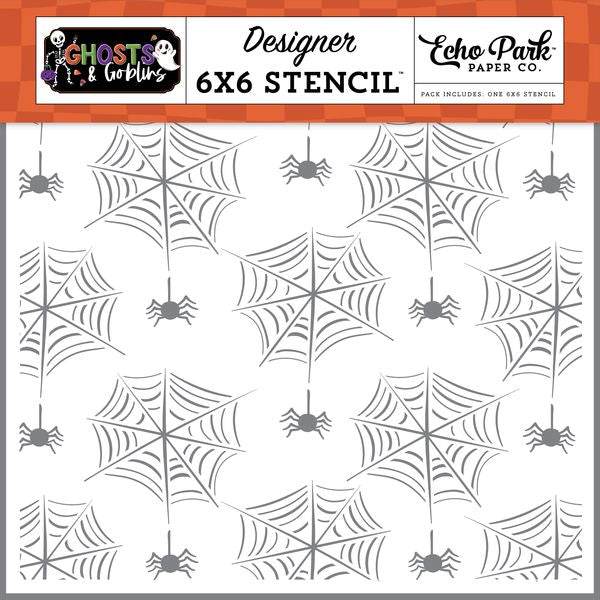 Echo Park Ghosts and Goblins Spiders and Their Webs Stencil