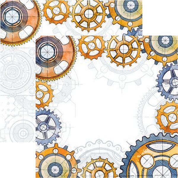 Reminisce Gear Head: Second Gear DS Paper (1 Sheet)