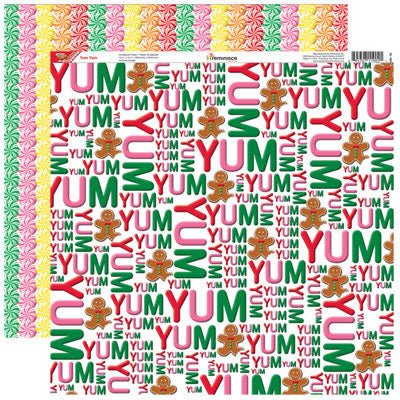 Reminisce Gingerbread Lane: Yum Yum DS Paper (1 Sheet)