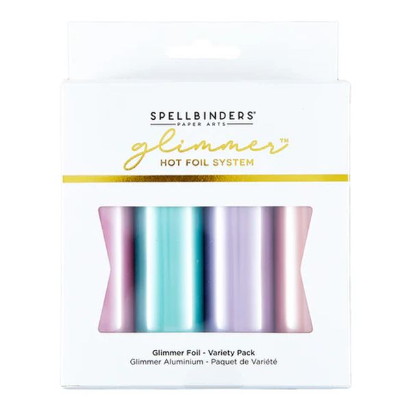 Spellbinders Satin Pastels Glimmer Hot Foil Rolls Variety Pack
