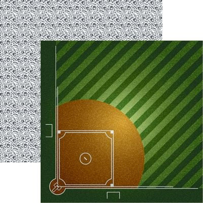 Reminisce Game Day Softball: Ball Field DS Paper (1 Sheet)