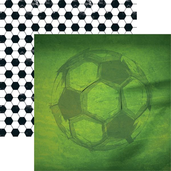 Reminisce Game Day Soccer: Soccer 3 DS Paper (1 Sheet)