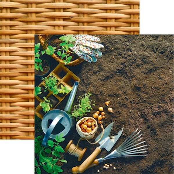 Reminisce Growing Garden: Let's Dig In DS Paper (1 Sheet)