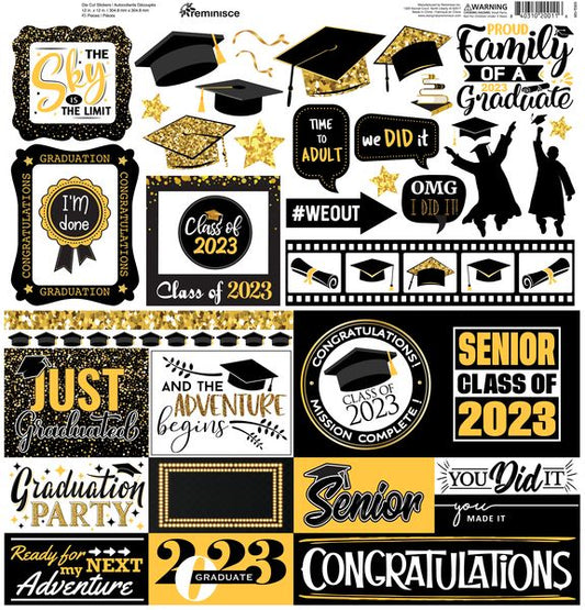 Reminisce Grad Squad 12x12 Sticker