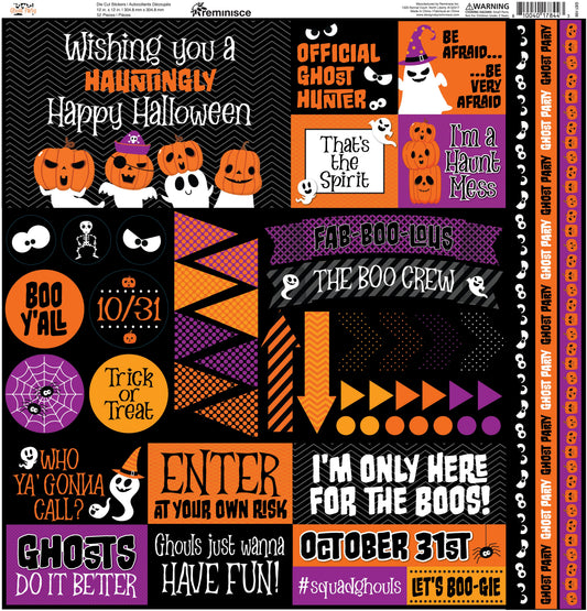 Reminisce Ghost Party 12x12 Sticker