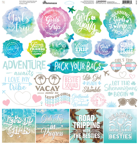 Reminisce Girls Trip 12x12 Sticker