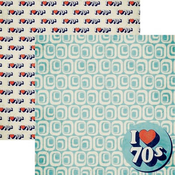 Reminisce Good Vibes: I Love the 70's DS Paper (1 Sheet)