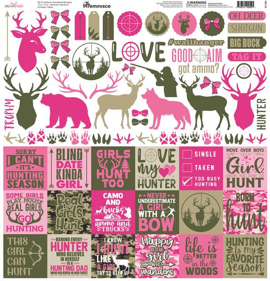Reminisce Girls Who Hunt12x12 Sticker
