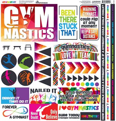 Reminisce Gymnastic 2x12 Elements Stickers