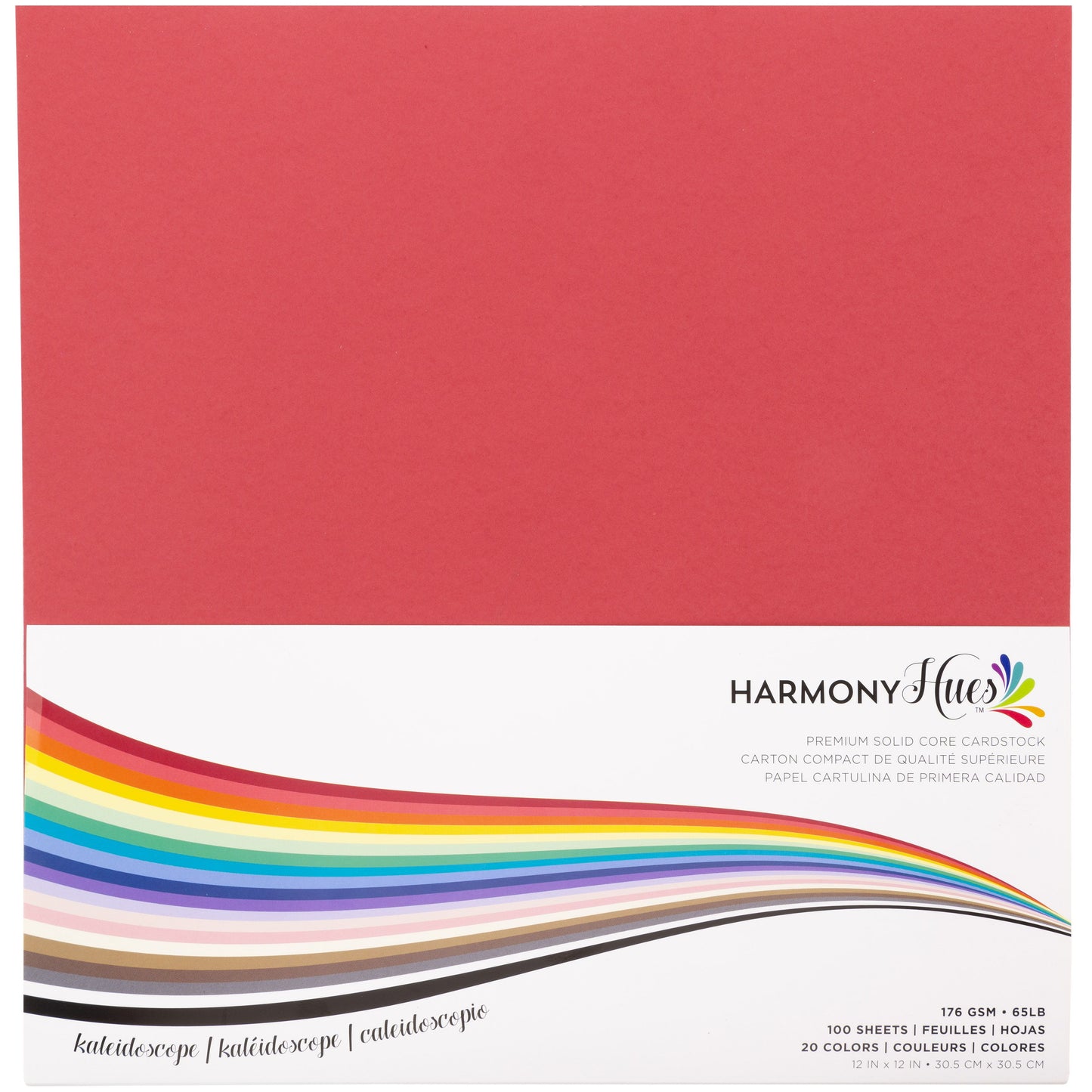 Harmony Hues 65# Cardstock 12"X12" 100/Pkg-Kaleidoscope