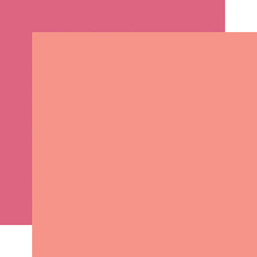 Coral / Pink Coordinating Solid DS Paper (1 Sheet)