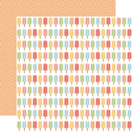 Echo Park Have a Great Summer Hot Day Popsicles DS Paper (1 Sheet)