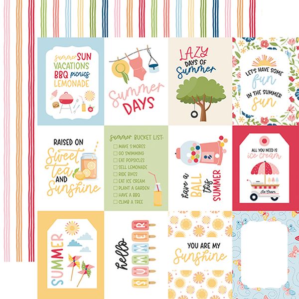 Echo Park Have a Great Summer 3x4 Journaling Cards
