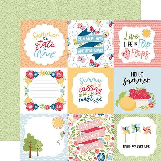 Echo Park Have a Great Summer 4x4 Journaling Cards