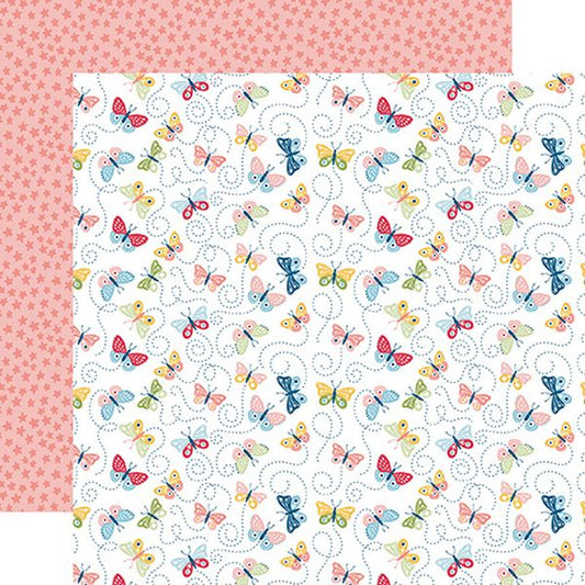 Echo Park Have a Great Summer Best Life Butterflies DS Paper (1 Sheet)