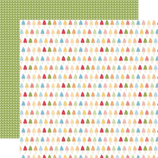 Echo Park Have a Great Summer Sweet Ice Cream  DS Paper (1 Sheet)