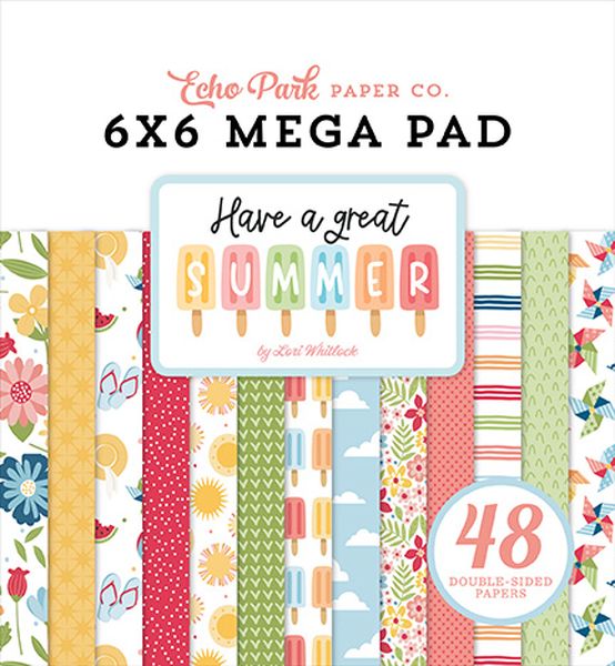 Echo Park  Have A Great Summer Cardmakers 6X6 Mega Pad