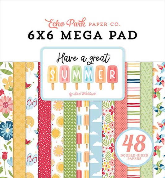 Echo Park  Have A Great Summer Cardmakers 6X6 Mega Pad