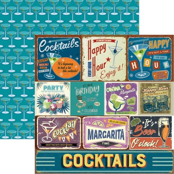 Reminisce Happy Hour: Happy Hour Paper DS Paper (1 Sheet)
